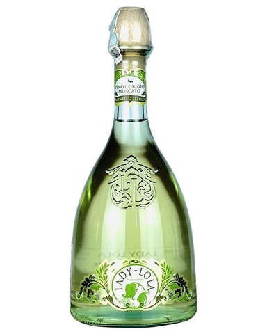 Rượu vang trắng Ý Lady Lola Pinot Grigio Moscato Sicilia IGT