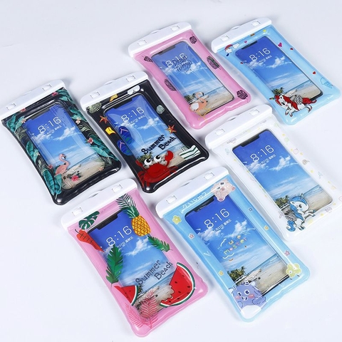 ( TÚI ĐỰNG CÓ PHAO LOẠI TỐT ) túi đựng điện thoại chống nước loại tốt, có phao nổi hoạ tiết cute