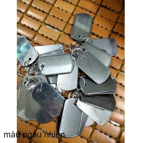 Móc khóa thẻ bài cạo gió inox