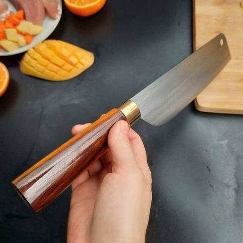 Dao Đa Sĩ 20cm,Dao Cắt, Gọt Trái Cây Siêu Bén Cán Gỗ Hàng Việt Nam