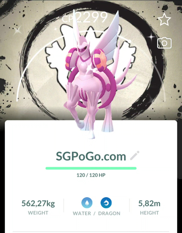 Shiny Palkia Origin with Spacial Rend ✨2026 Go Fest Global Special Background✨