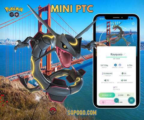 Shiny Rayquaza - San Francisco Background✨️