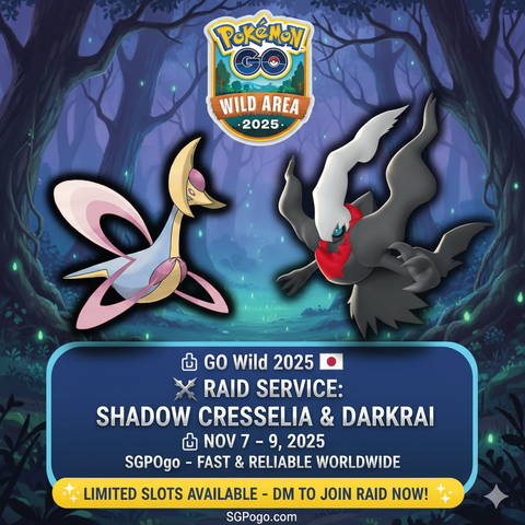 Raid service: Shadow Darkrai & Cresselia