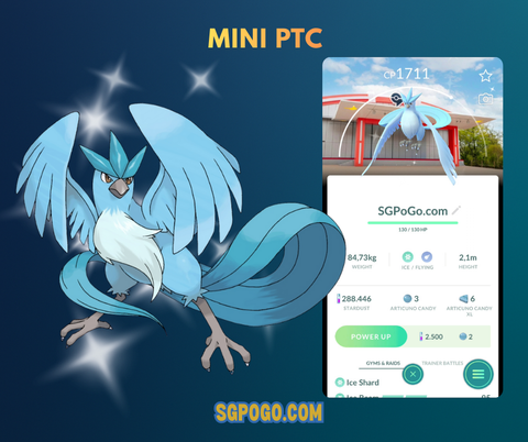 Shiny Articuno PokePark Kanto Background ✨ Mini PTC
