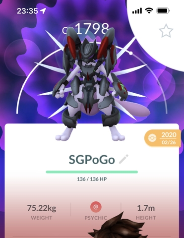 Lucky Armored Mewtwo