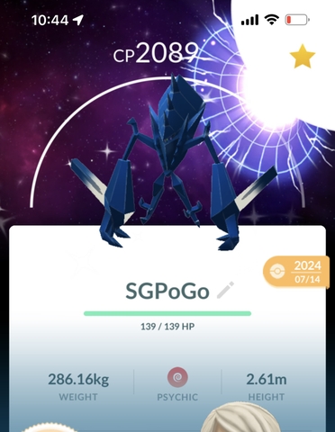 Shiny Necrozma with Special background