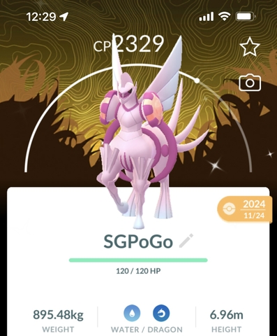 Shiny Palkia O with Special background