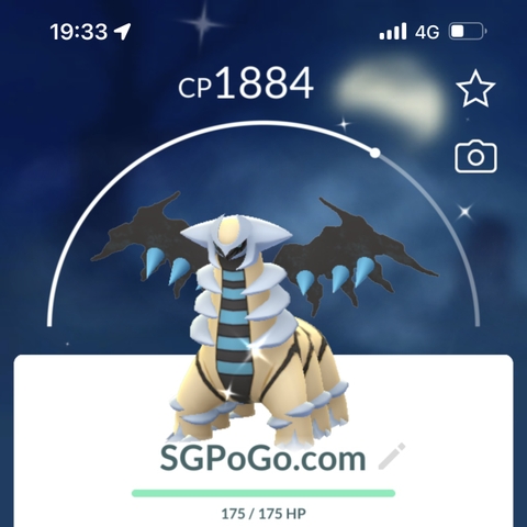 Shiny Giratina A level 50 + 3 moves