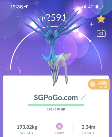 Shiny Xerneas level 50 + 3 moves