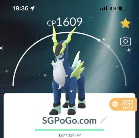 Shiny Cobalion level 50 + 3 moves