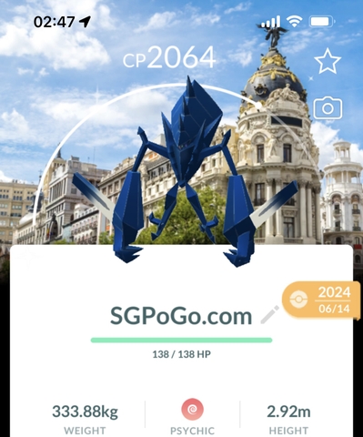 Shiny Necrozma with Marid background (Go Fest 2024)