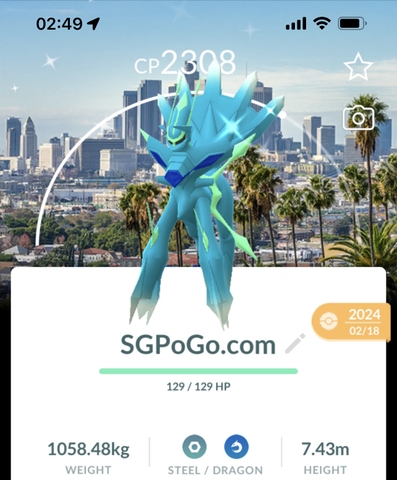 Shiny Dialga O with LA background (Sinoh Tour 2024)