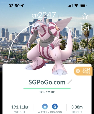 Shiny Dialga A with LA background (Sinoh Tour 2024)