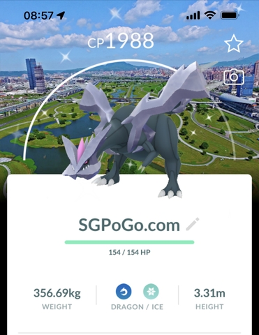 Shiny Kyurem with Taipei Background
