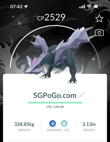 Shiny Kyurem with Unova Black and White background