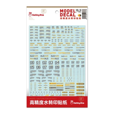 [HÀNG CÓ SẴN] DECAL HOBBY MIO VOL.10 001-005