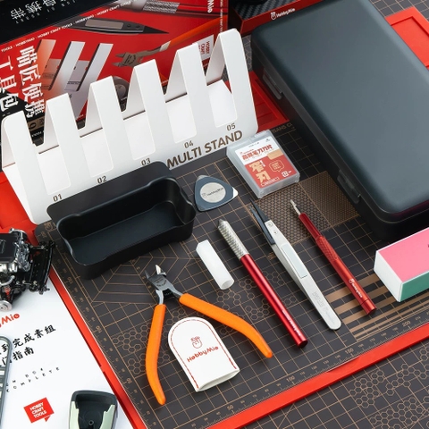 DỤNG CỤ LẮP RÁP MÔ HÌNH - SET TOOL 9 MÓN HOBBY MIO (TẶNG HỘP NHỰA)