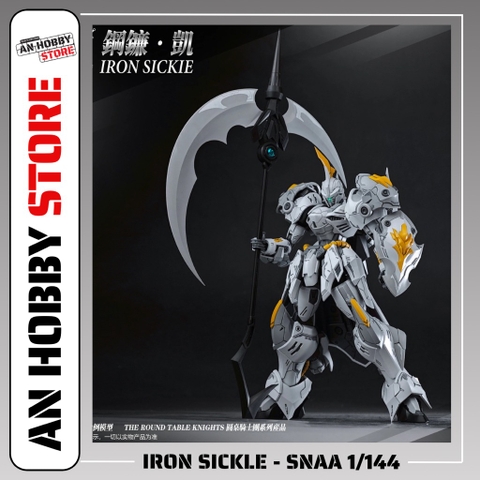 MÔ HÌNH LẮP RÁP SNAA BG RG 1/144 Iron Sickle Knight (Tặng kèm base và decal nước)