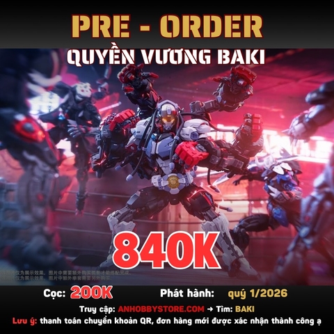 [HÀNG ĐẶT TRƯỚC] MÔ HÌNH LẮP RÁP HEMOXIAN QUYỀN VƯƠNG BAKI