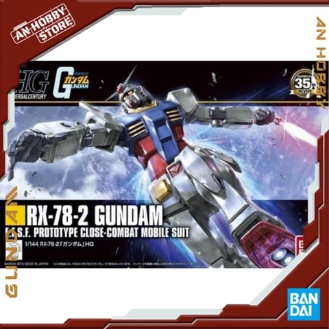 BANDAI mô hình lắp ráp HG 1/144 RX-78-2 Gundam