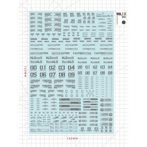 [HÀNG CÓ SẴN] DECAL HOBBY MIO VOL.10 001-005