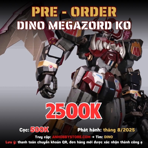 [HÀNG ĐẶT TRƯỚC] MÔ HÌNH LẮP SẴN DINO MEGAZORD K.O
