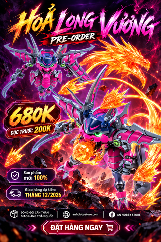 [HÀNG ĐẶT TRƯỚC] YILICHUANGWAN MÔ HÌNH LẮP RÁP FR3-V01 HOẢ LONG VƯƠNG DRAGON TERMINATOR