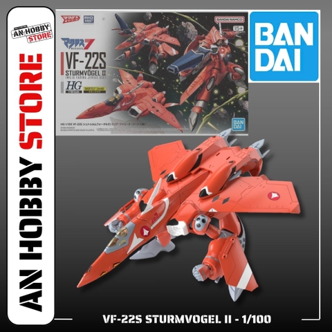 MÔ HÌNH LẮP RÁP HG 1/100 VF-22S STURMVOGEL Ⅱ (MILIA FARINA JENIUS USE)