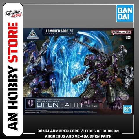 [HÀNG SẴN] BANDAI MÔ HÌNH LẮP RÁP 30MM ARMORED CORE Ⅵ FIRES OF RUBICON ARQUEBUS ADD VE-40A OPEN FAITH