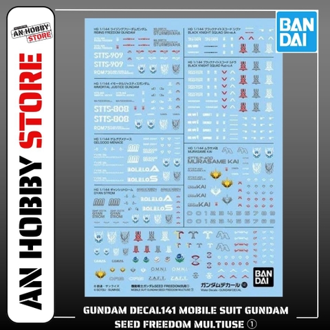 [HÀNG SẴN] BANDAI PHỤ KIỆN MÔ HÌNH GUNDAM DECAL MOBILE SUIT GUNDAM SEED FREEDOM MULTIUSE