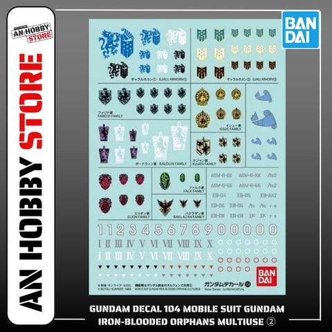 [HÀNG SẴN] BANDAI PHỤ KIỆN MÔ HÌNH GUNDAM DECAL 103 MOBILE SUIT GUNDAM IRON-BLOODED ORPHANS MULTIUSE ①
