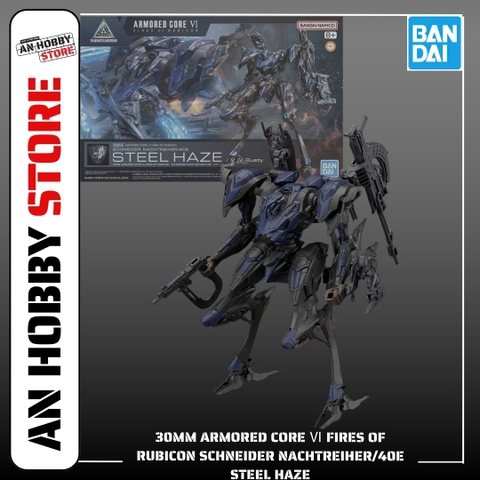 BANDAI Mô Hình Lắp Ráp 30MM ARMORED CORE VI FIRES OF RUBICON STEEL HAZE