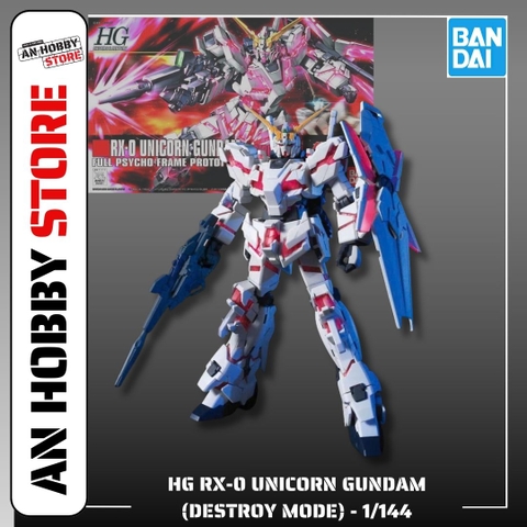 [HÀNG CÓ SẴN] BANDAI Mô hình lắp ráp 1/144 HGUC RX-0 UNICORN GUNDAM (DESTROY MODE)