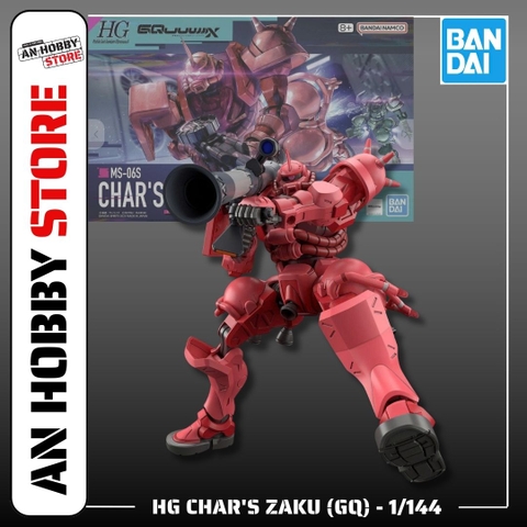 [HÀNG SẴN] BANDAI MÔ HÌNH LẮP RÁP HG 1/144 CHAR'S ZAKU (GQ）