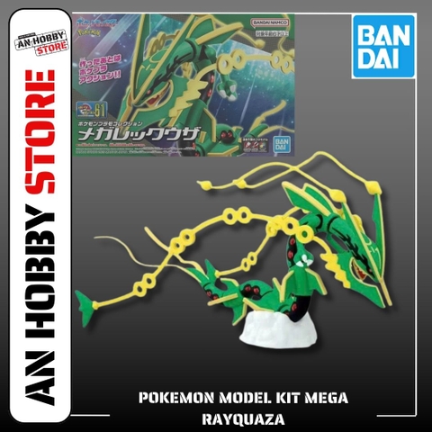 [HÀNG SẴN] BANDAI MÔ HÌNH LẮP RÁP Pokemon Model Kit Mega Rayquaza