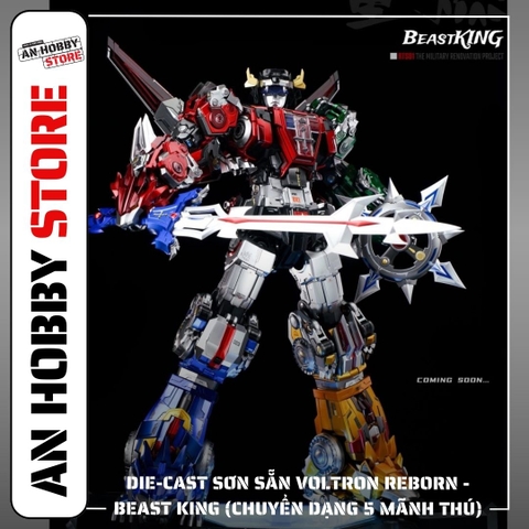 [TRẢ HÀNG] MÔ HÌNH DIE-CAST SƠN SẴN VOLTRON REBORN - BEAST KING (Chuyển dạng 5 mãnh thú)
