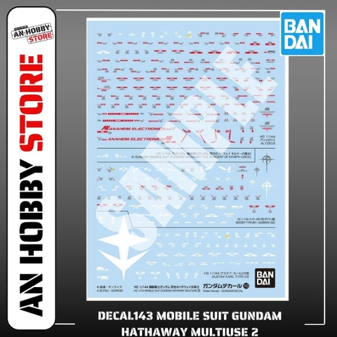 [HÀNG SẴN] BANDAI PHỤ KIỆN MÔ HÌNH GUNDAM DECAL143 MOBILE SUIT GUNDAM HATHAWAY MULTIUSE 2