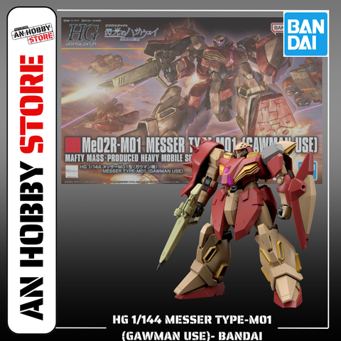[HÀNG SẴN] BANDAI MÔ HÌNH LẮP RÁP HG 1/144 MESSER TYPE-M01 (GAWMAN USE) CHÍNH HÃNG