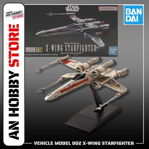 [HÀNG SẴN] BANDAI MÔ HÌNH LẮP RÁP VEHICLE MODEL 002 X-WING STARFIGHTER