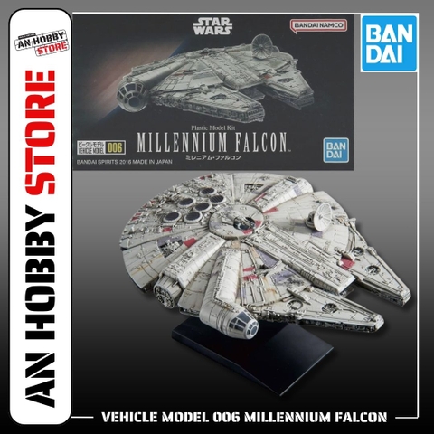 [HÀNG SẴN] BANDAI MÔ HÌNH LẮP RÁP VEHICLE MODEL 006 MILLENNIUM FALCON