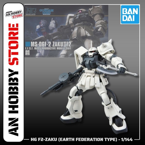 [HÀNG SẴN] BANDAI MÔ HÌNH LẮP RÁP 1/144 HGUC F2-ZAKU (EARTH FEDERATION TYPE)