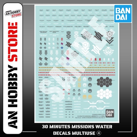 [HÀNG SẴN] BANDAI DECAL MÔ HÌNH 30 MINUTES MISSIONS WATER DECALS MULTIUSE ④