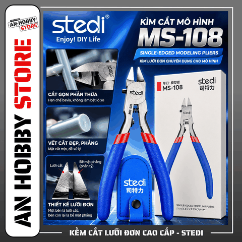 [Chính Hãng] Stedi Kềm Cắt Mô Hình Cao Cấp Lưỡi Đơn STEDI MS 104, MS 106, MS 108, MS 110 Model Nippers