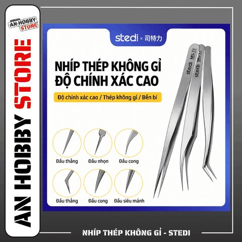[Chính Hãng] Stedi Nhíp kỹ thuật, nhíp gấp decal MS cao cấo chất liệu thép không gỉ