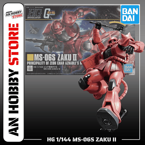 [HÀNG SẴN] BANDAI MÔ HÌNH LẮP RÁP HG 1/144 MS-06S ZAKU II