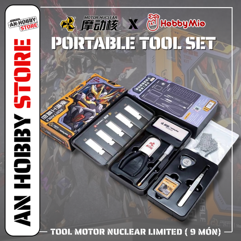 [HÀNG CÓ SẴN] HOBBY MIO BỘ DỤNG CỤ LẮP RÁP CAO CẤP MOTOR NUCLEAR GỒM 9 MÓN PORTABLE TOOL SET