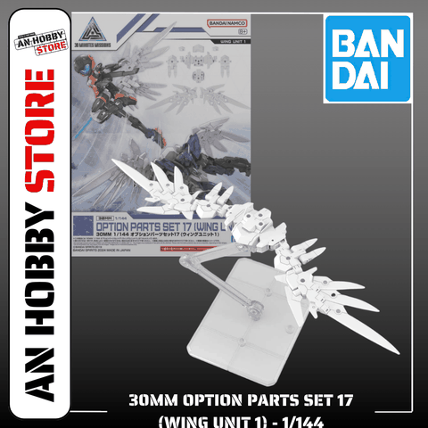 BANDAI MÔ HÌNH LẮP RÁP 30MM 1/144 OPTION PARTS SET 17 (WING UNIT 1)