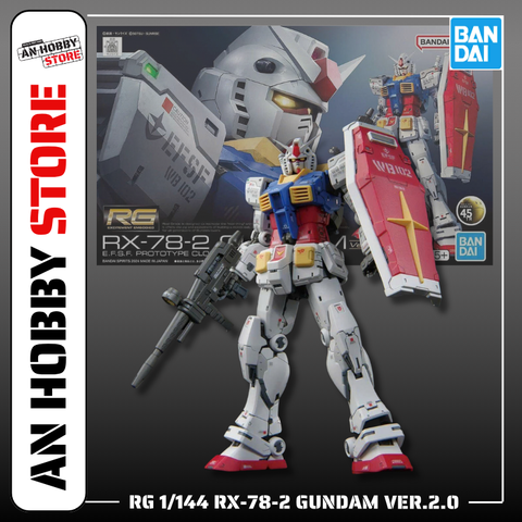 BANDAI Mô Hình Lắp Ráp RG 1/144 RX-78-2 Gundam Ver 2.0