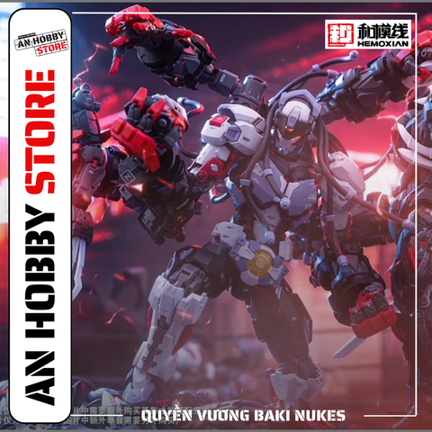 MÔ HÌNH LẮP RÁP HEMOXIAN QUYỀN VƯƠNG BAKI FULL OPTION (TẶNG BASE + DECAL NƯỚC)