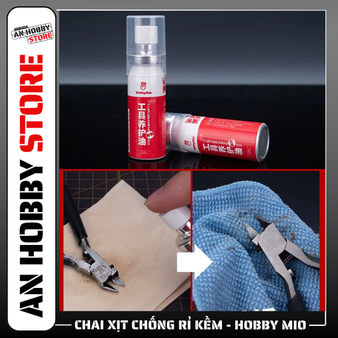 [HÀNG SẴN] HOBBY MIO DỤNG CỤ MÔ HÌNH CHAI XỊT CHỐNG RỈ KỀM, BẢO QUẢN KỀM KÌM CẮT MÔ HÌNH - 15ML
